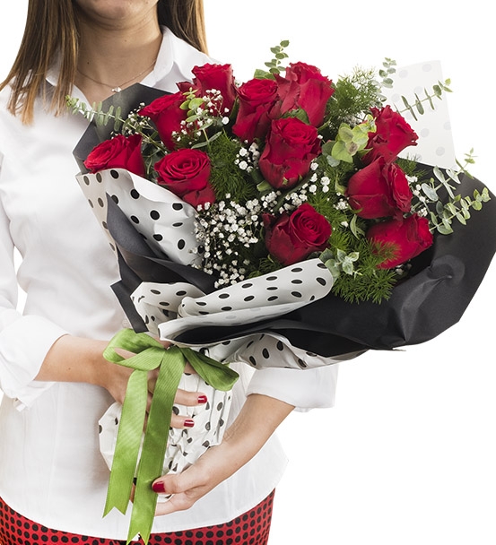 11 Kırmızı Gül Buketi LF-182