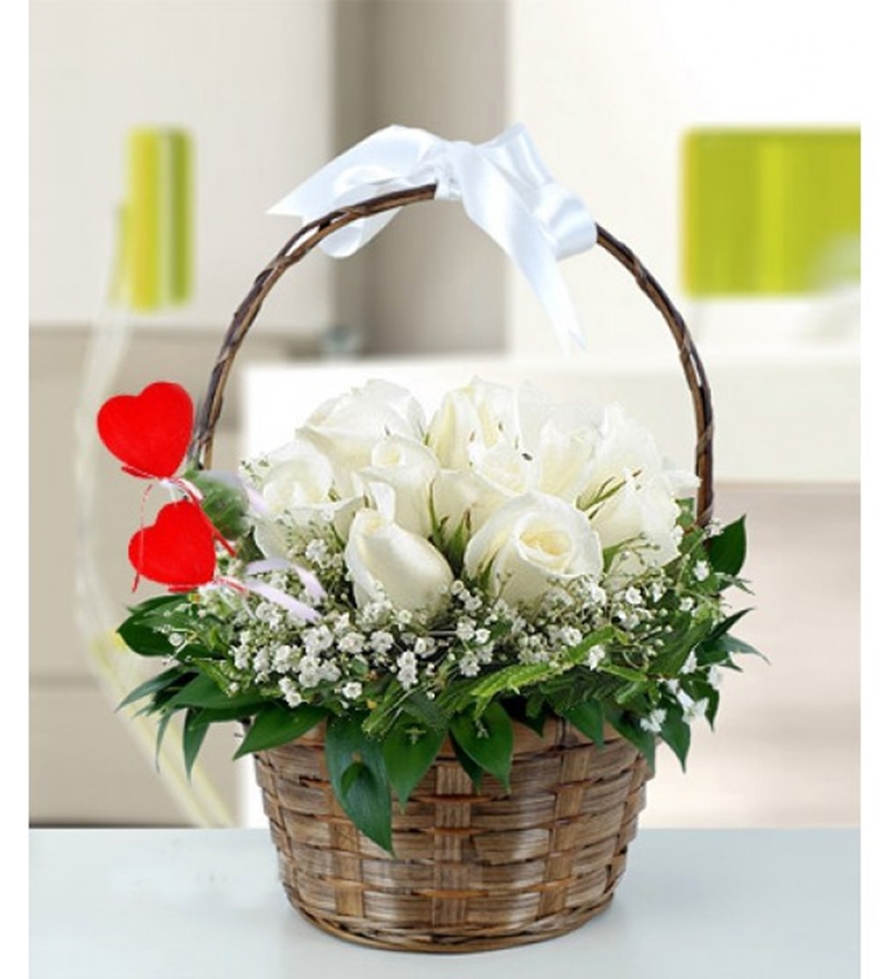 Sepette Beyaz Güller LF-259